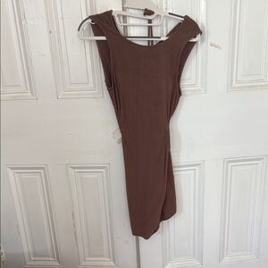 Kendall & Kylie Brown Sleeveless Dress